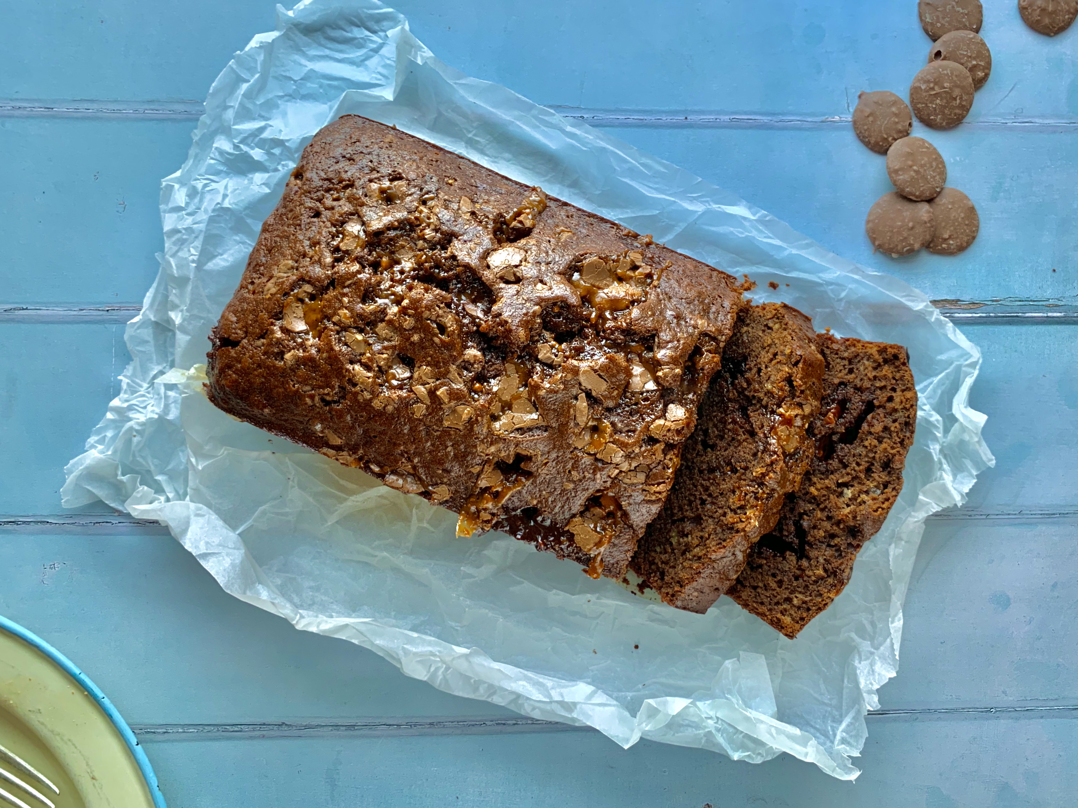 Daim Bar Chocolate and Banana Loaf (serves 8)