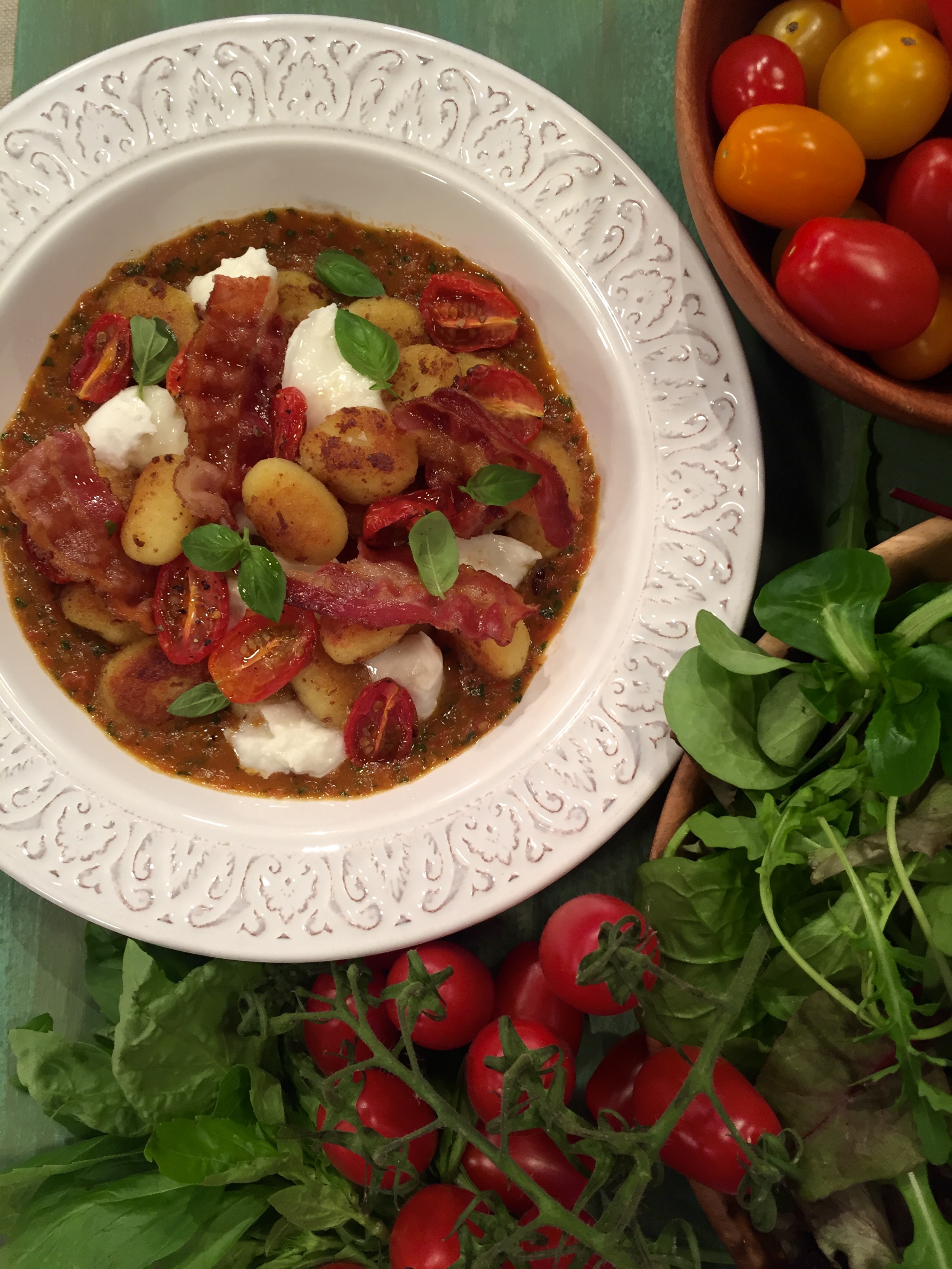 Crispy Fried Caprese Gnocchi (serves 4)